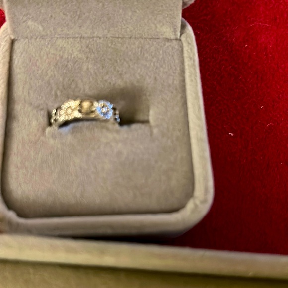 Antique Silver Toe Ring Daisy Flowers 🌼 - Picture 1 of 5